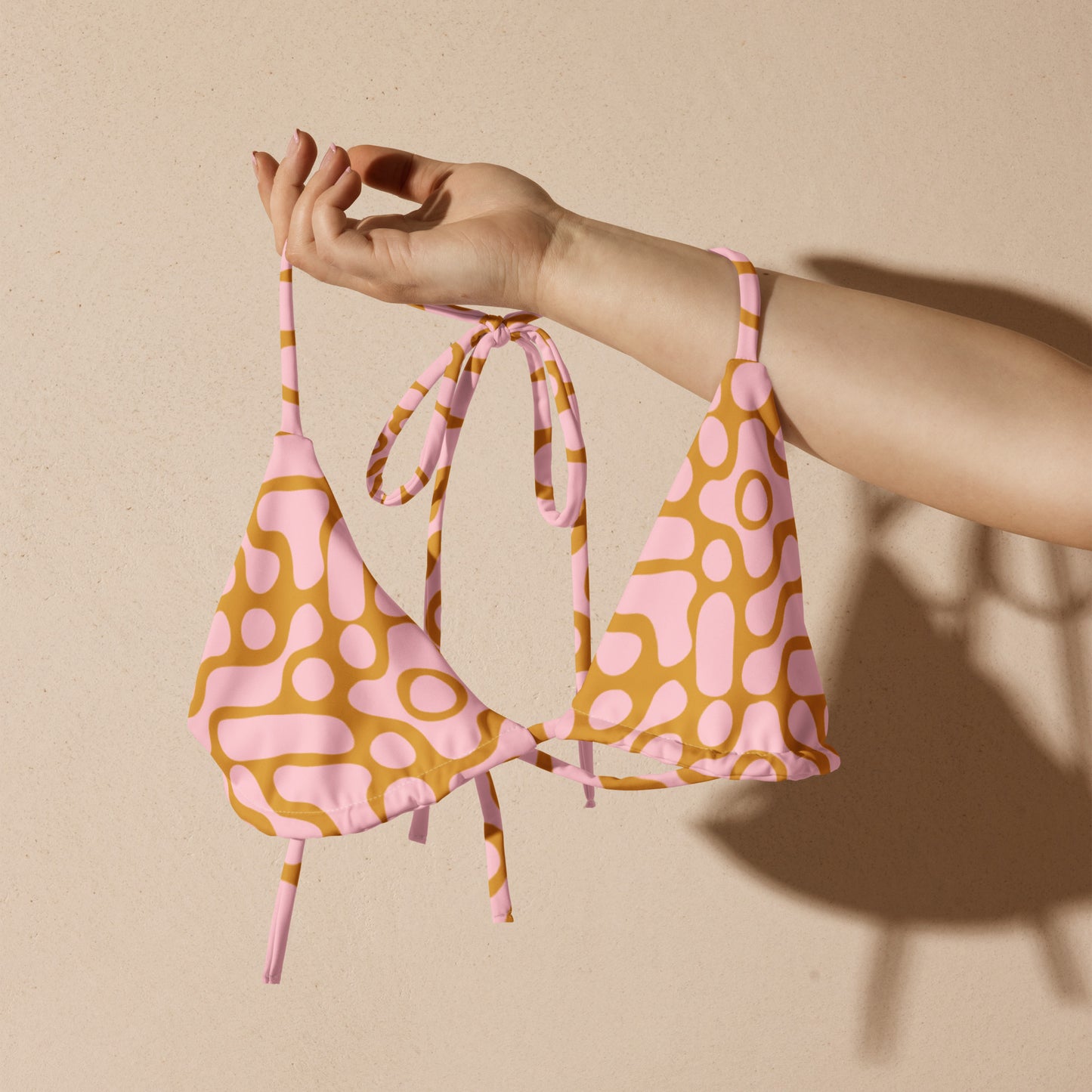 Recycled string bikini top